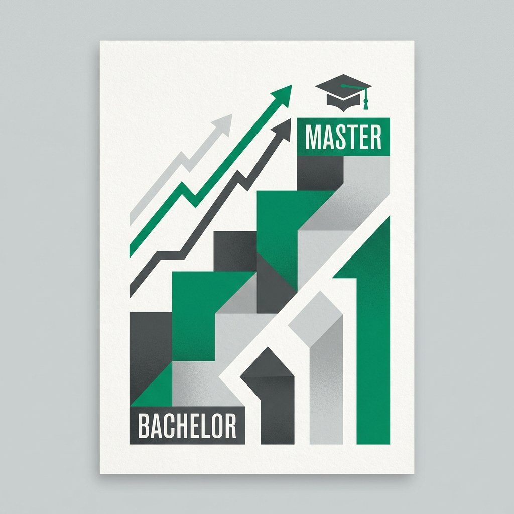 Diverse group of bachelor students studying together in a modern campus environment