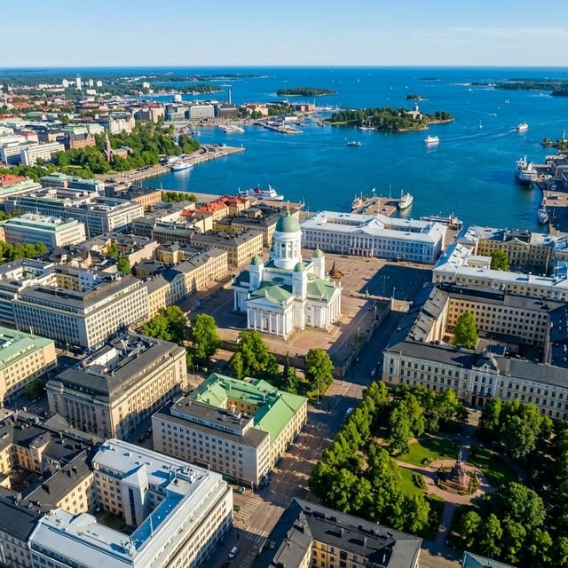 Students enjoying life in Helsinki, Finland